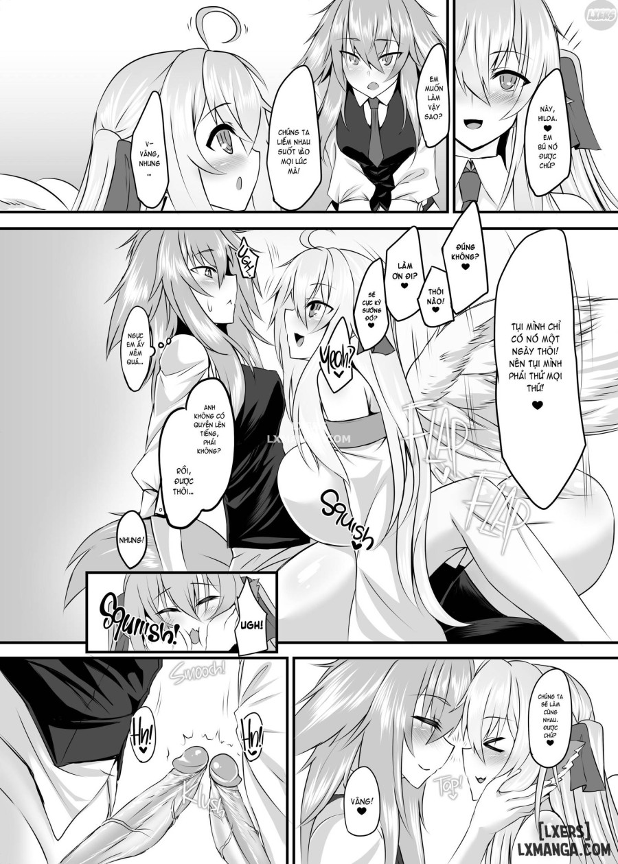Two Flowers for Two Delivery Girls 