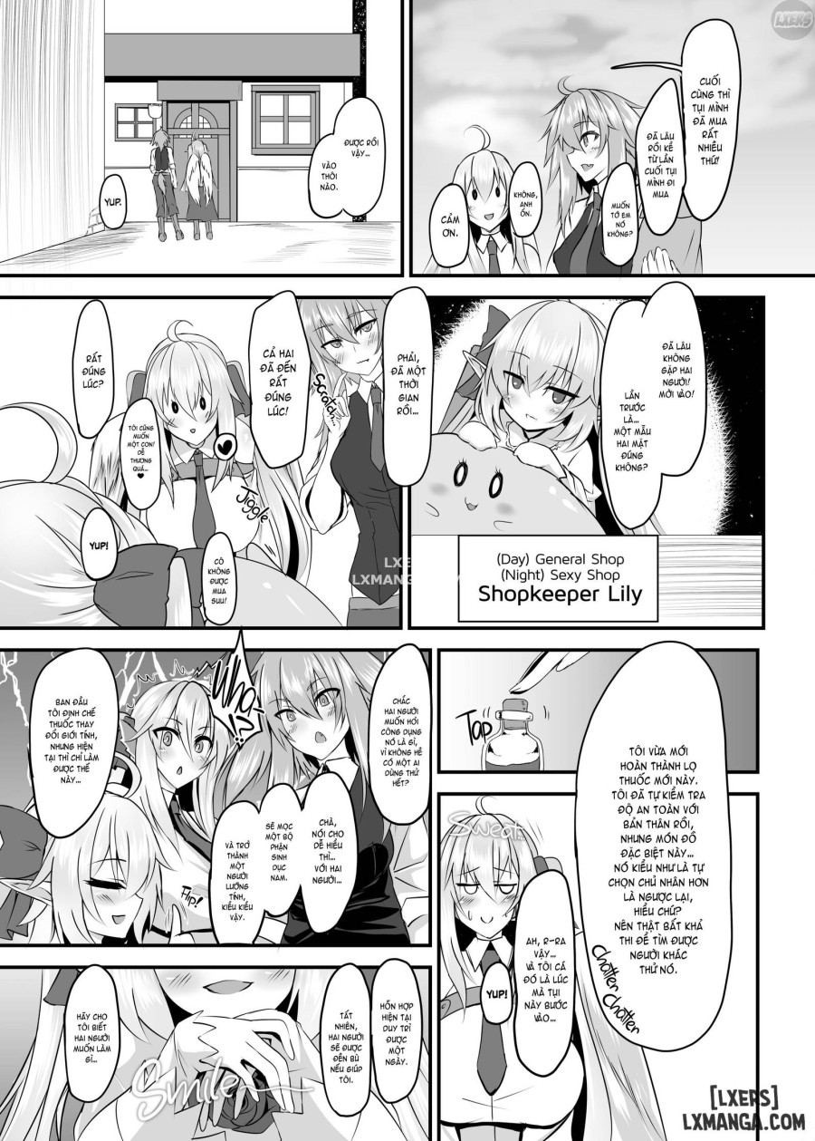 Two Flowers for Two Delivery Girls 