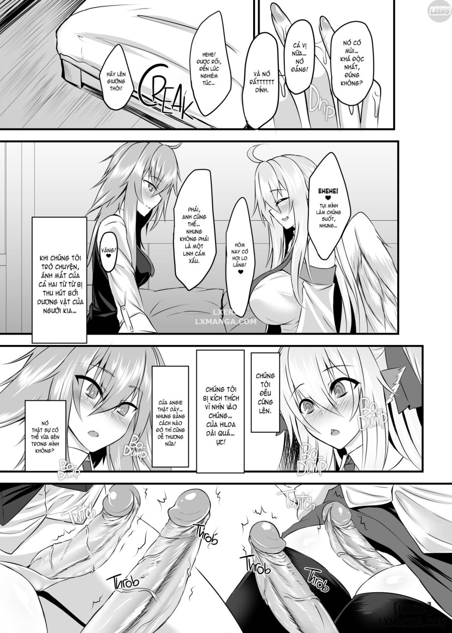 Two Flowers for Two Delivery Girls 