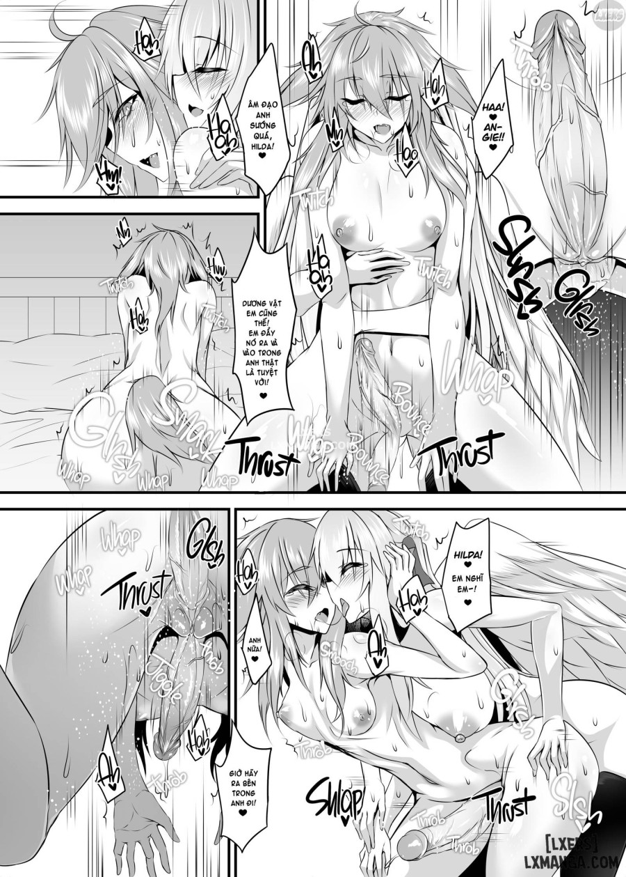 Two Flowers for Two Delivery Girls 