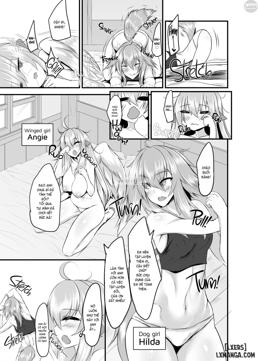 Two Flowers for Two Delivery Girls 