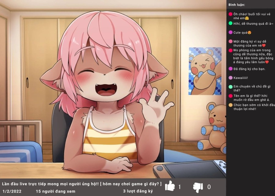 Những buổi livestream bất ổn của các bé Furry loli 