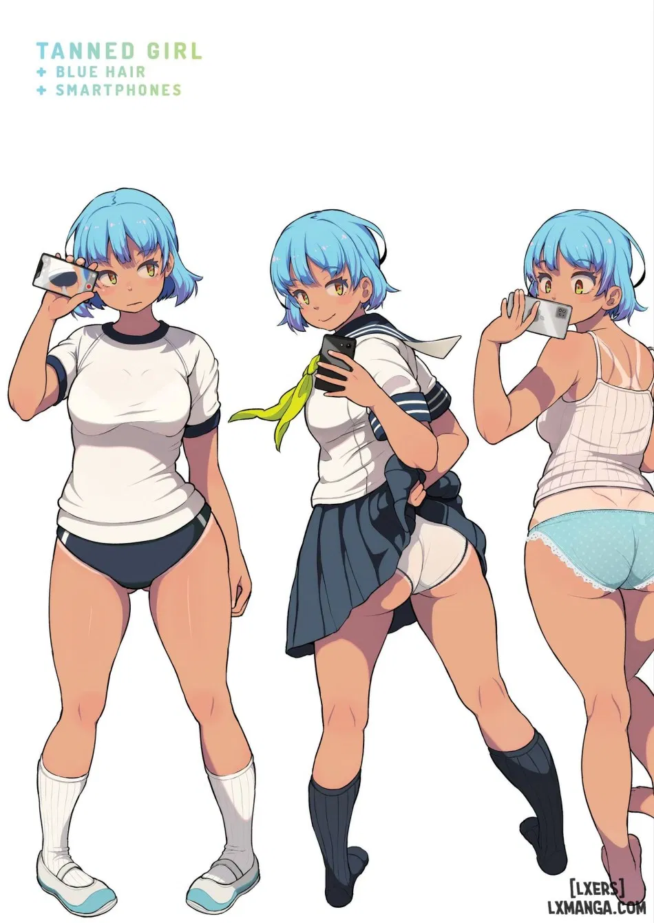 Tanned Girl + Blue Hair Anthology 
