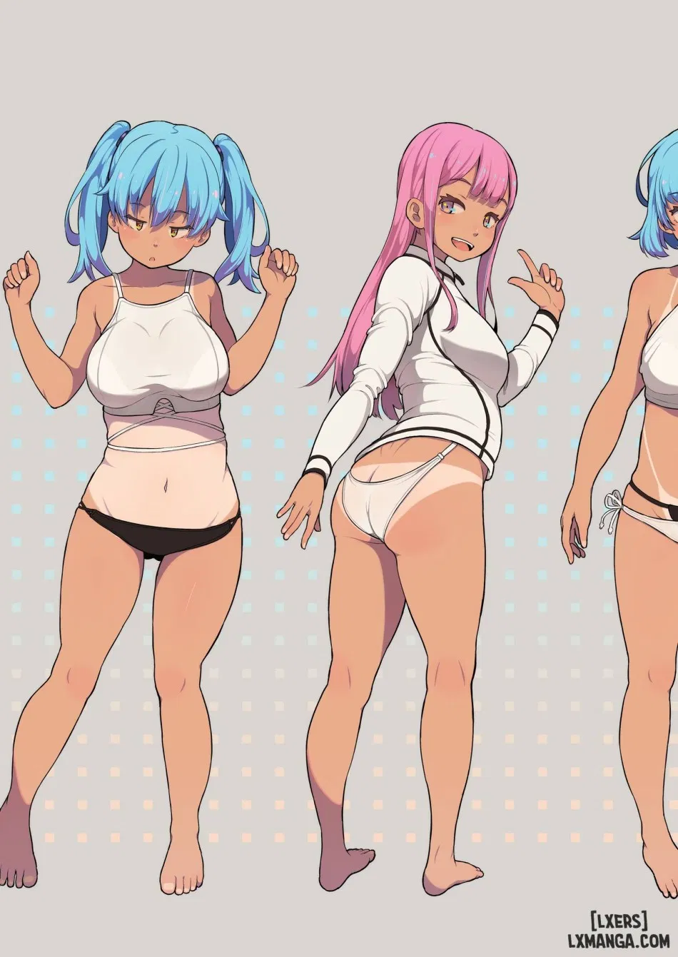 Tanned Girl + Blue Hair Anthology 