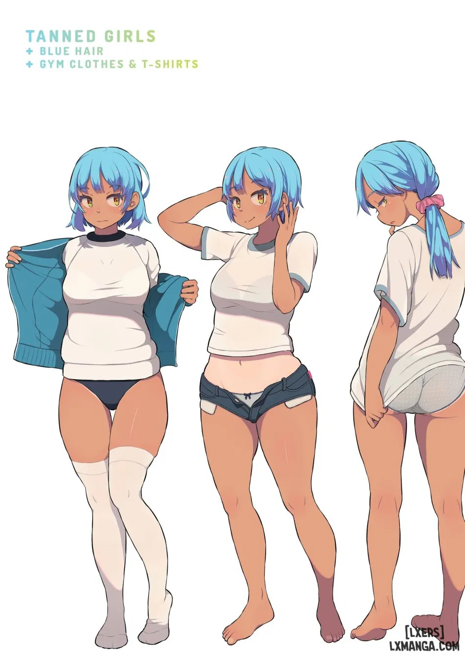 Tanned Girl + Blue Hair Anthology 