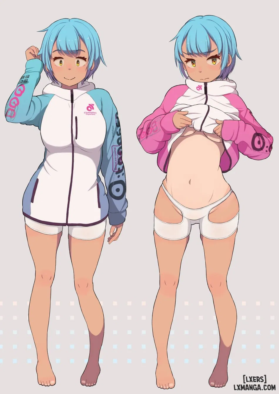 Tanned Girl + Blue Hair Anthology 