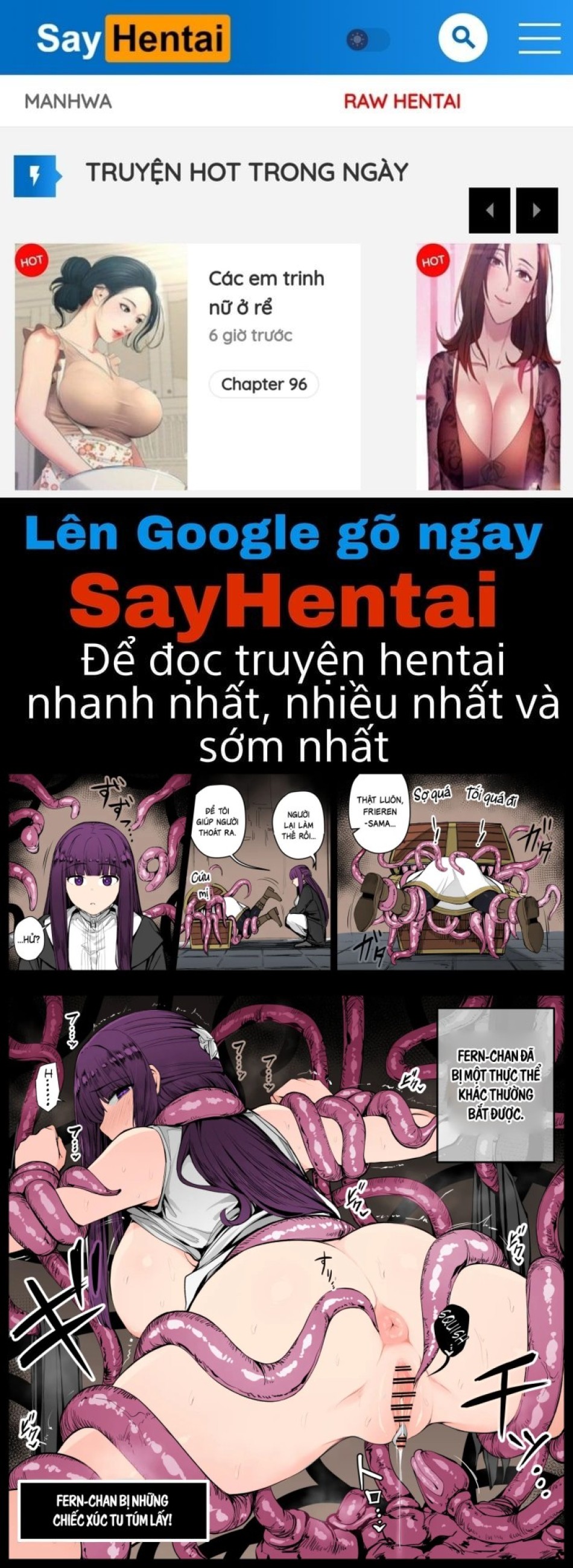 "Fern-chan bị một Mimic hơi khác so với bình thường bắt được (Tập 7 & 8) - Truyện màu." 