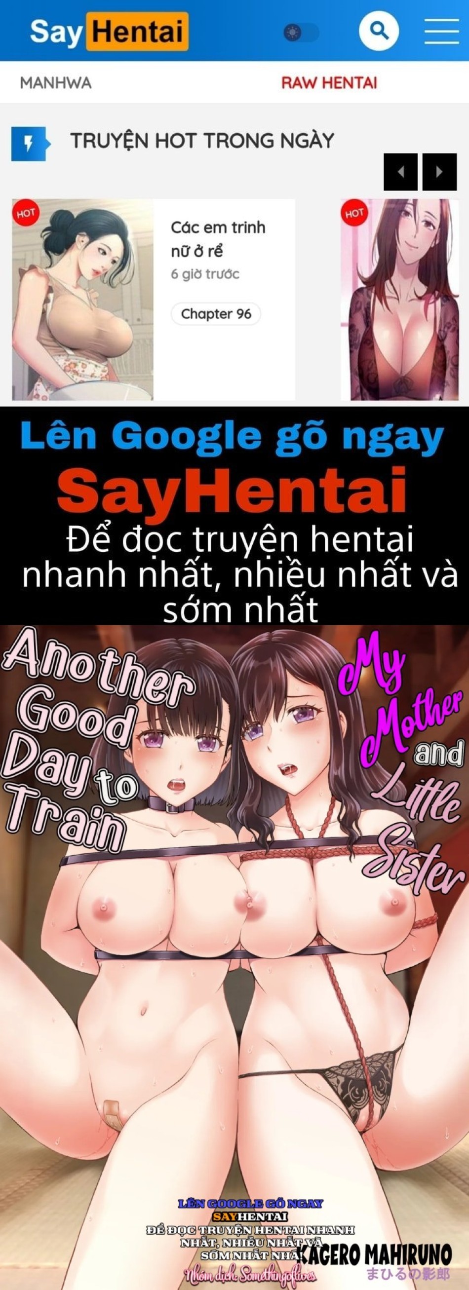 Một ngày tốt khác để đào tạo mẹ và em gái của tôi Chương 3-4 