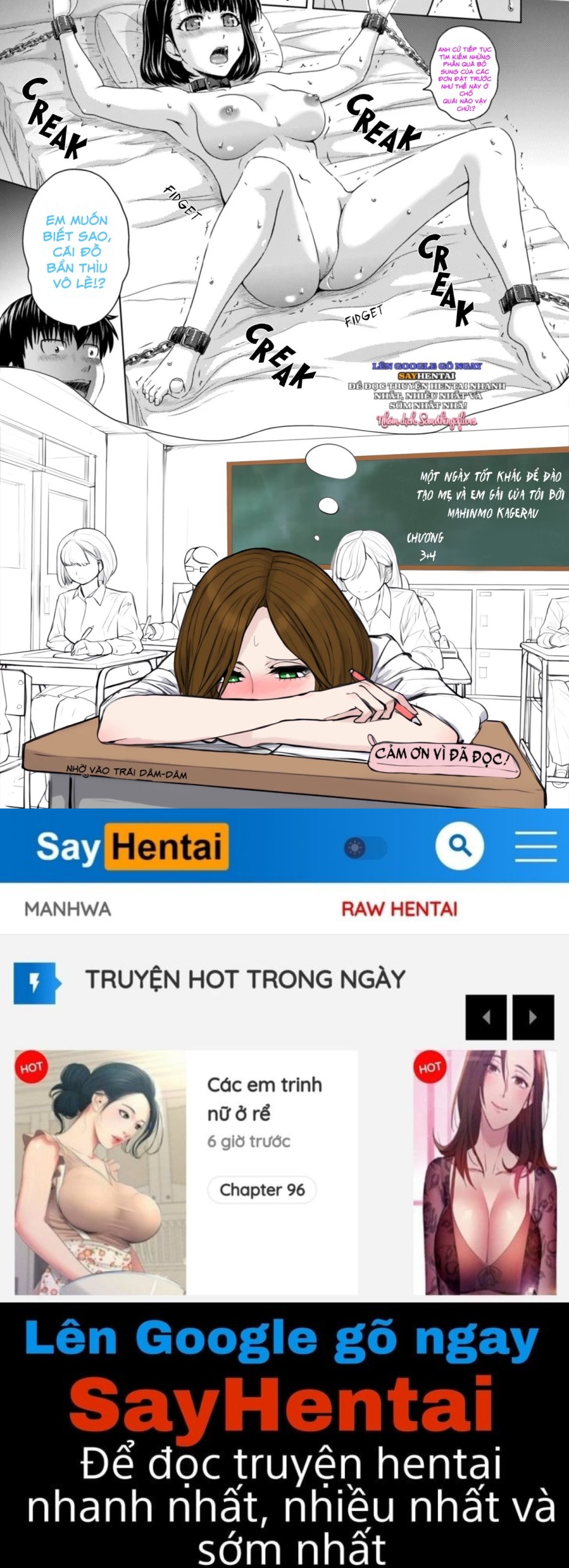 Một ngày tốt khác để đào tạo mẹ và em gái của tôi Chương 3-4 