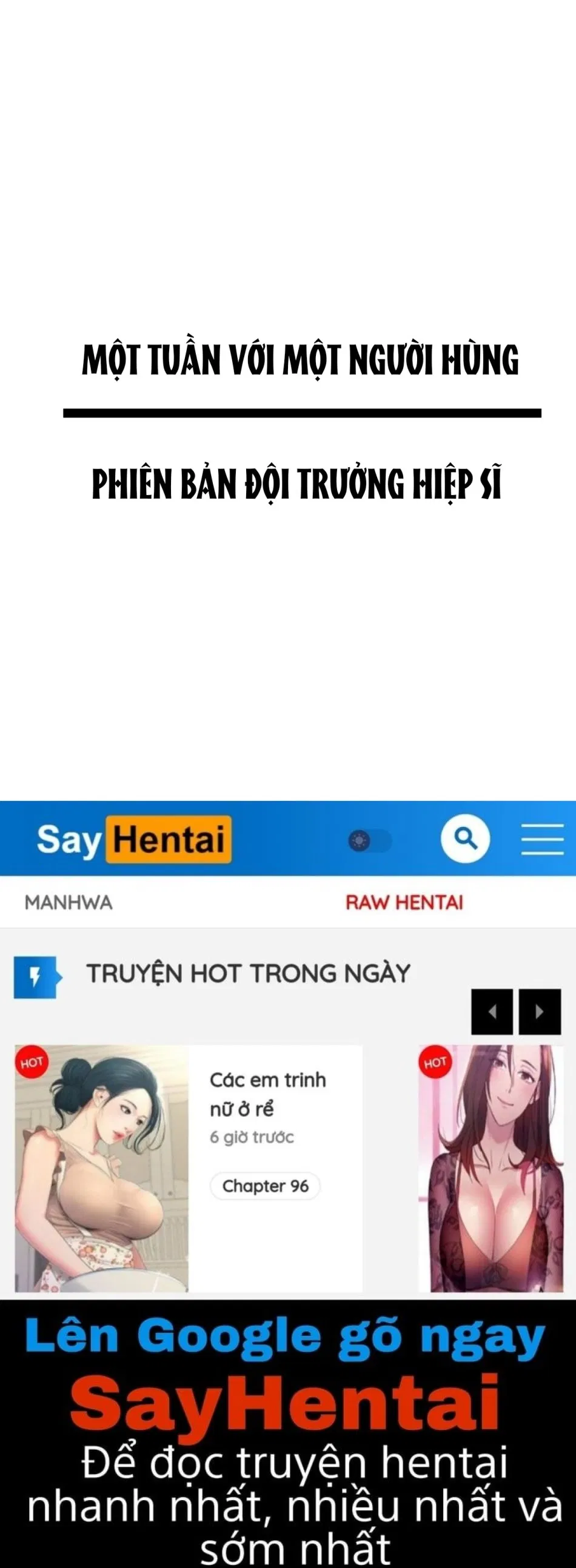 Một tuần với một người hùng phiên bản đội trưởng kỵ sĩ- Truyện Màu 