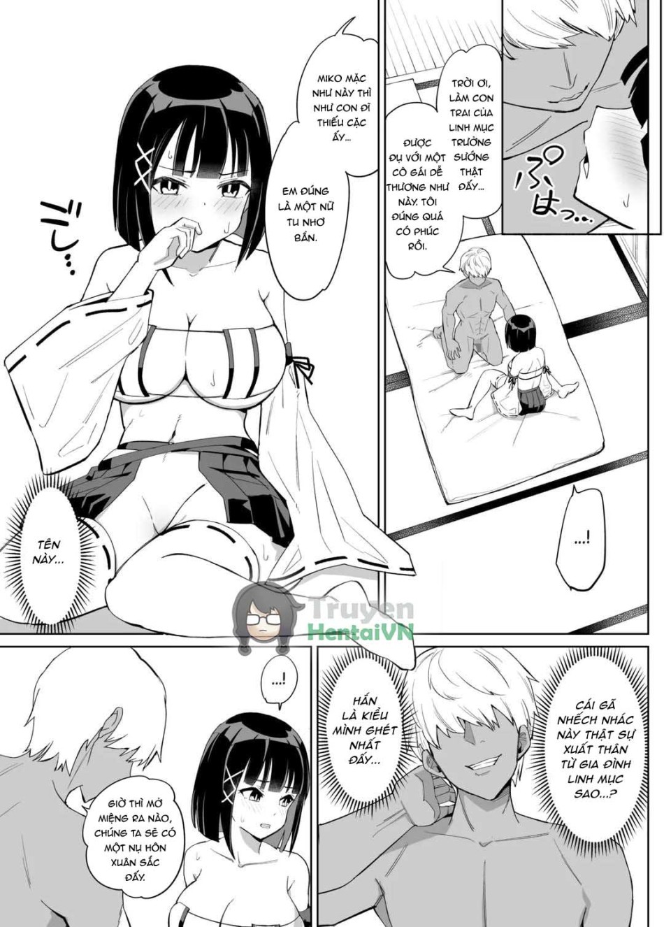 Kanojo wa Miko toshite Netorare Nakadashi Sareta 