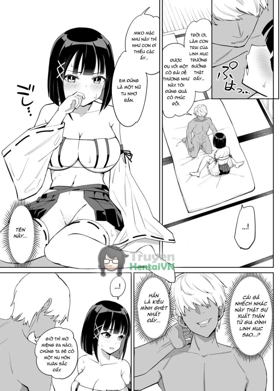 Kanojo wa Miko toshite Netorare Nakadashi Sareta 