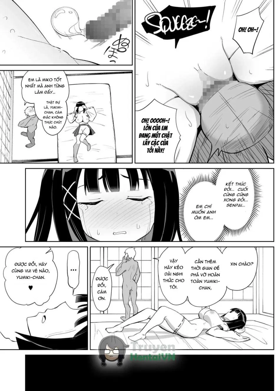 Kanojo wa Miko toshite Netorare Nakadashi Sareta 