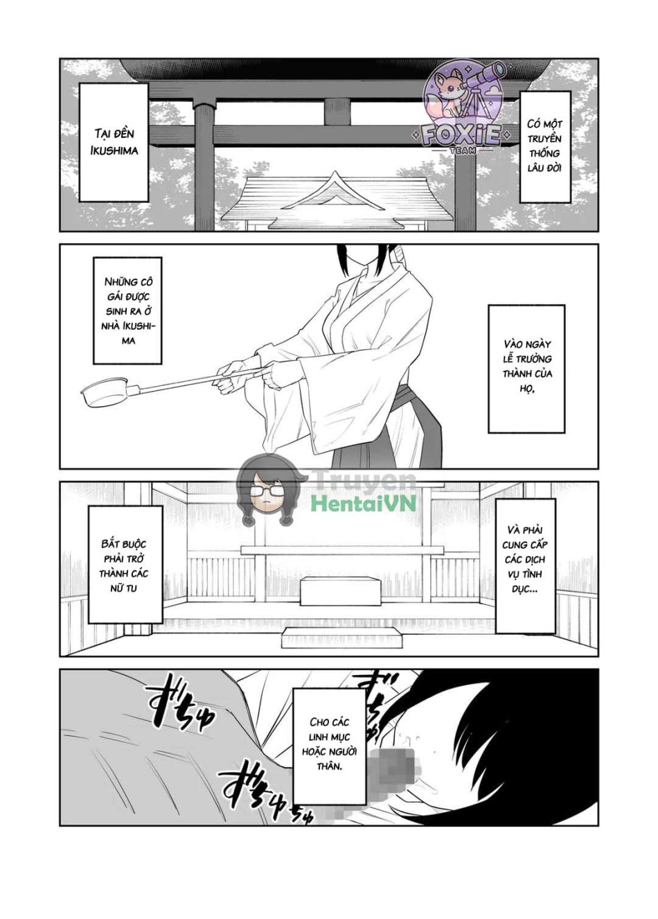 Kanojo wa Miko toshite Netorare Nakadashi Sareta 