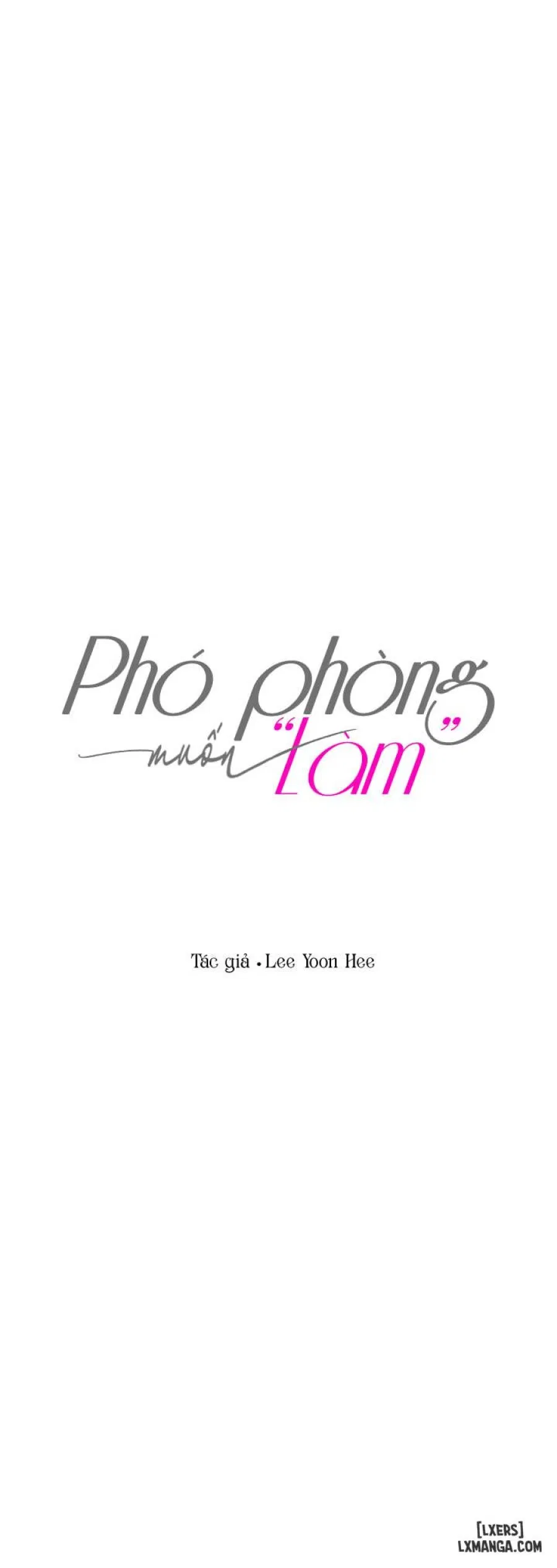 Phó phòng muốn "làm" 