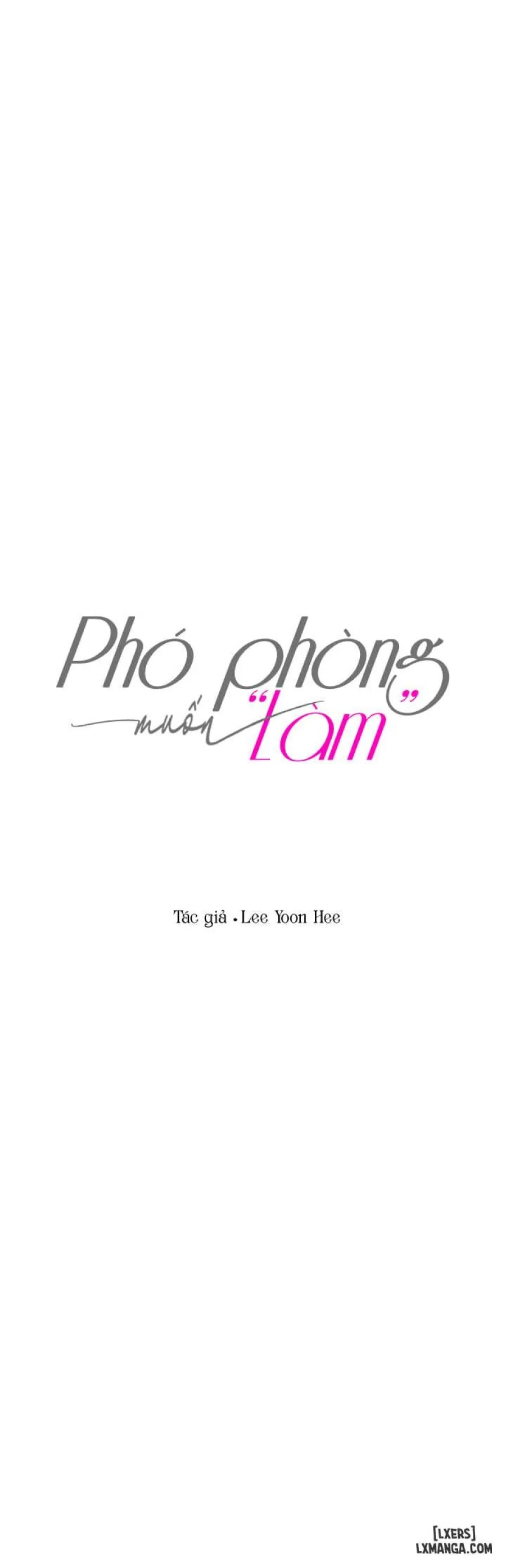 Phó phòng muốn "làm" 