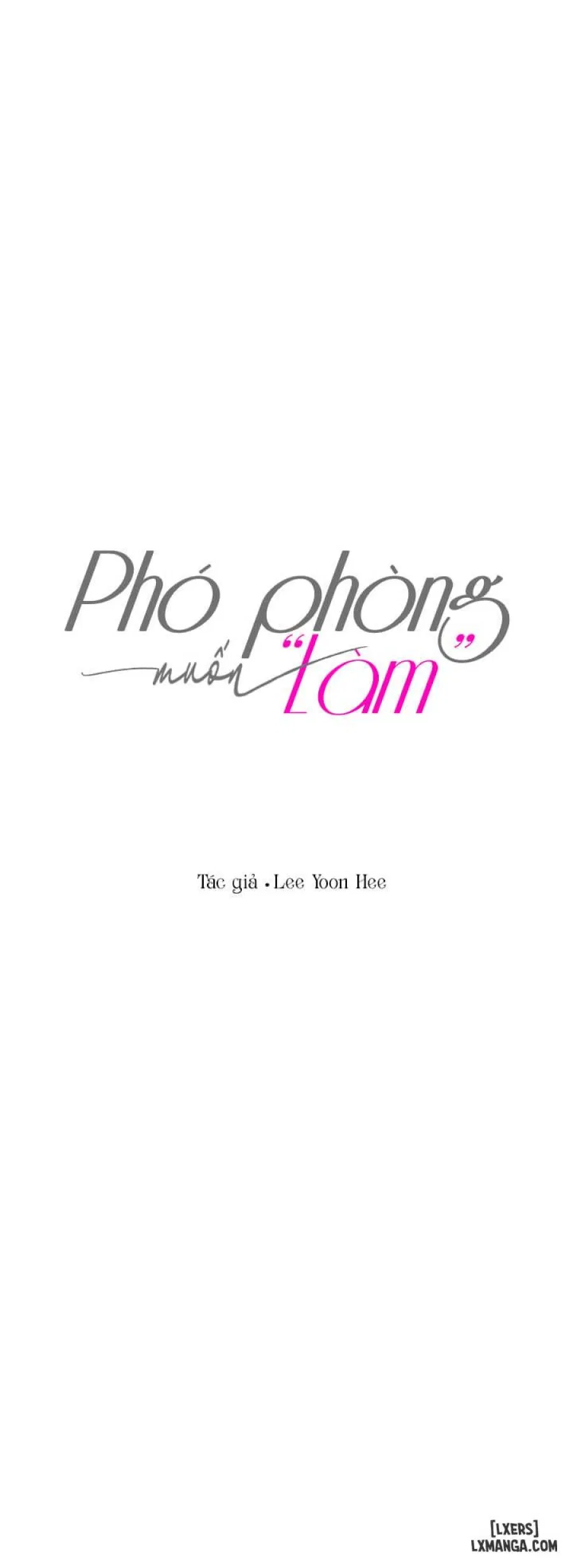 Phó phòng muốn "làm" 
