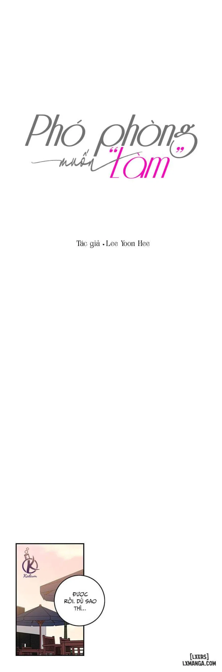 Phó phòng muốn "làm" 