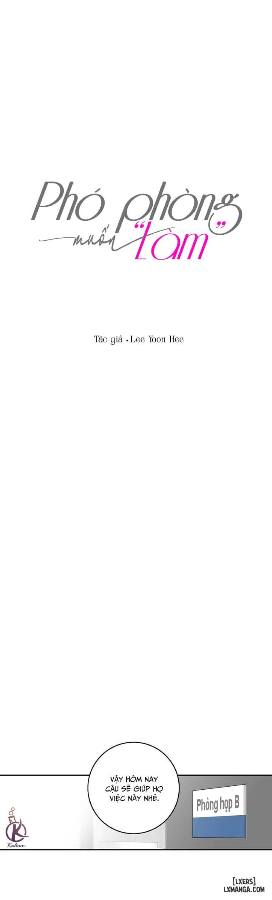 Phó phòng muốn "làm" 