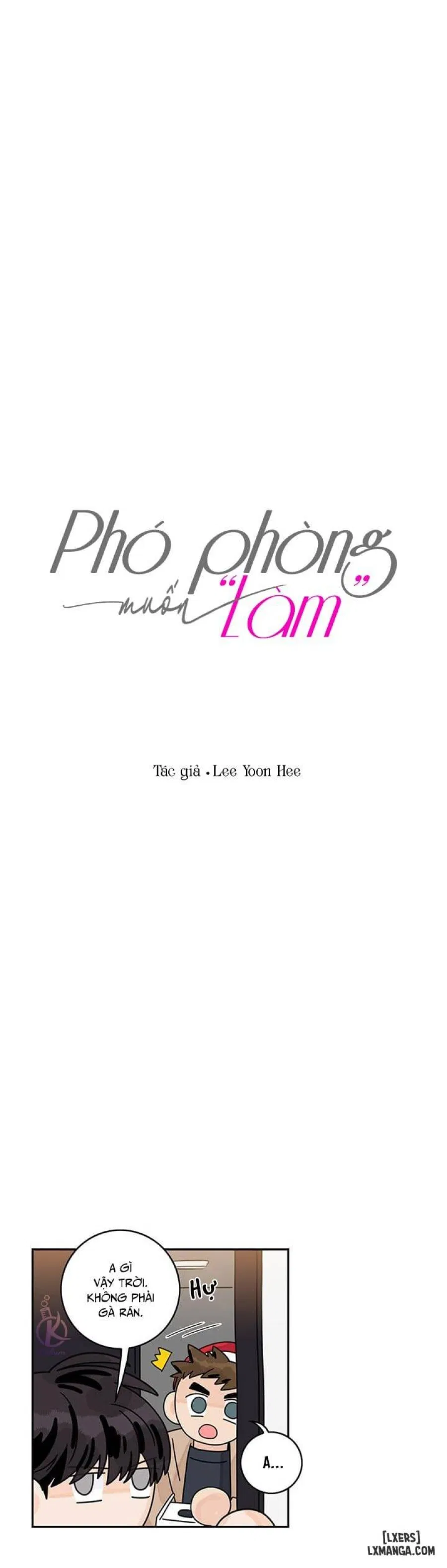 Phó phòng muốn "làm" 