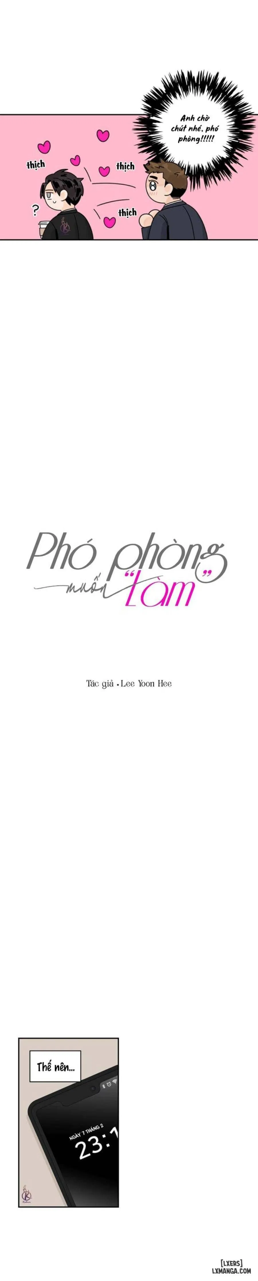 Phó phòng muốn "làm" 