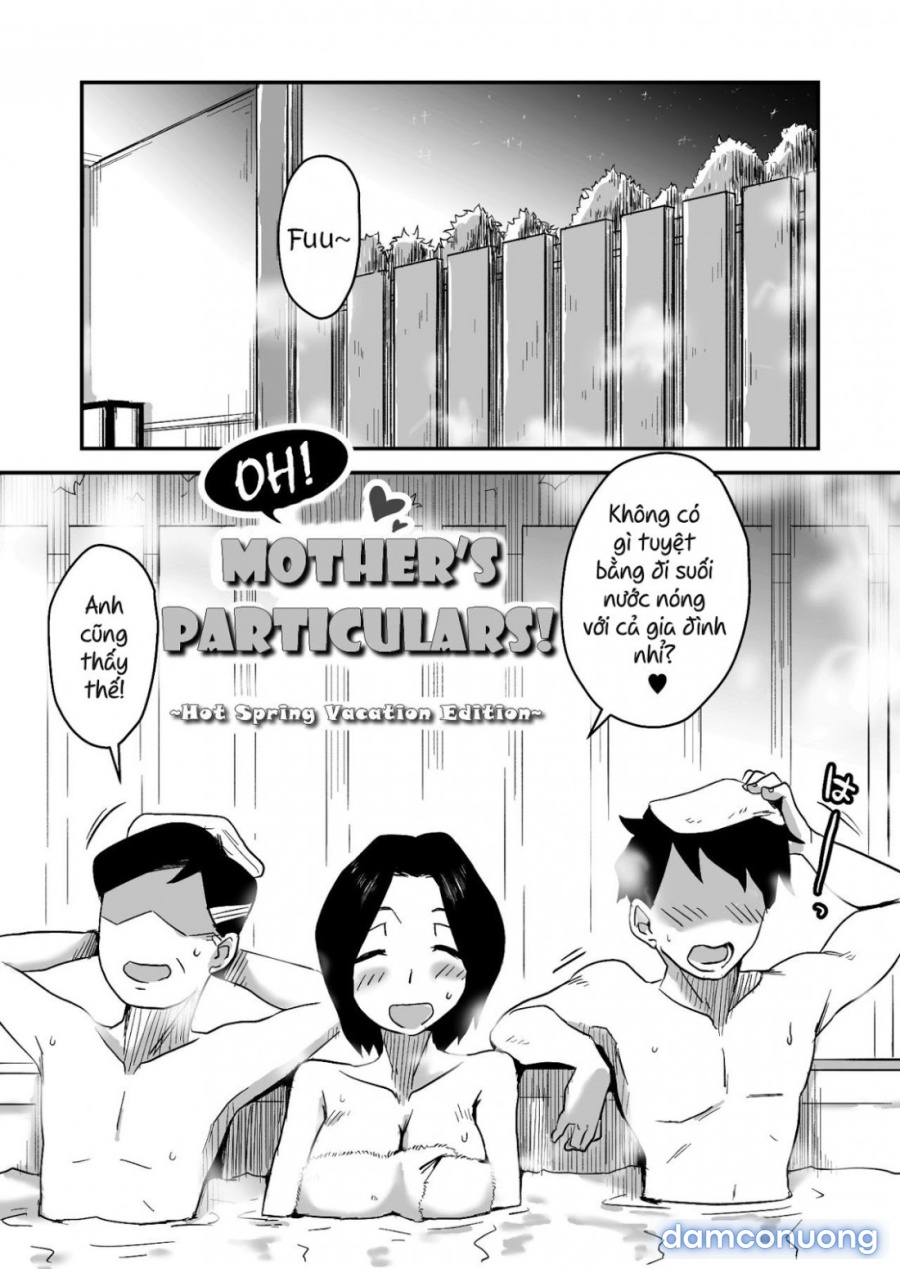Oh! Mother’s Particulars! 