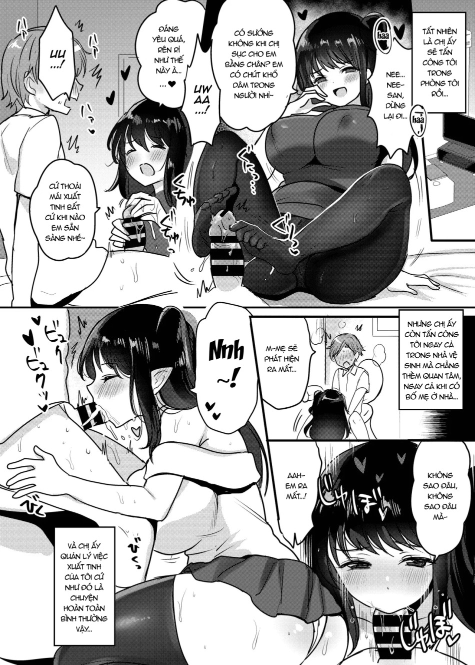 Chị gái là một Succubus dâm đãng. 