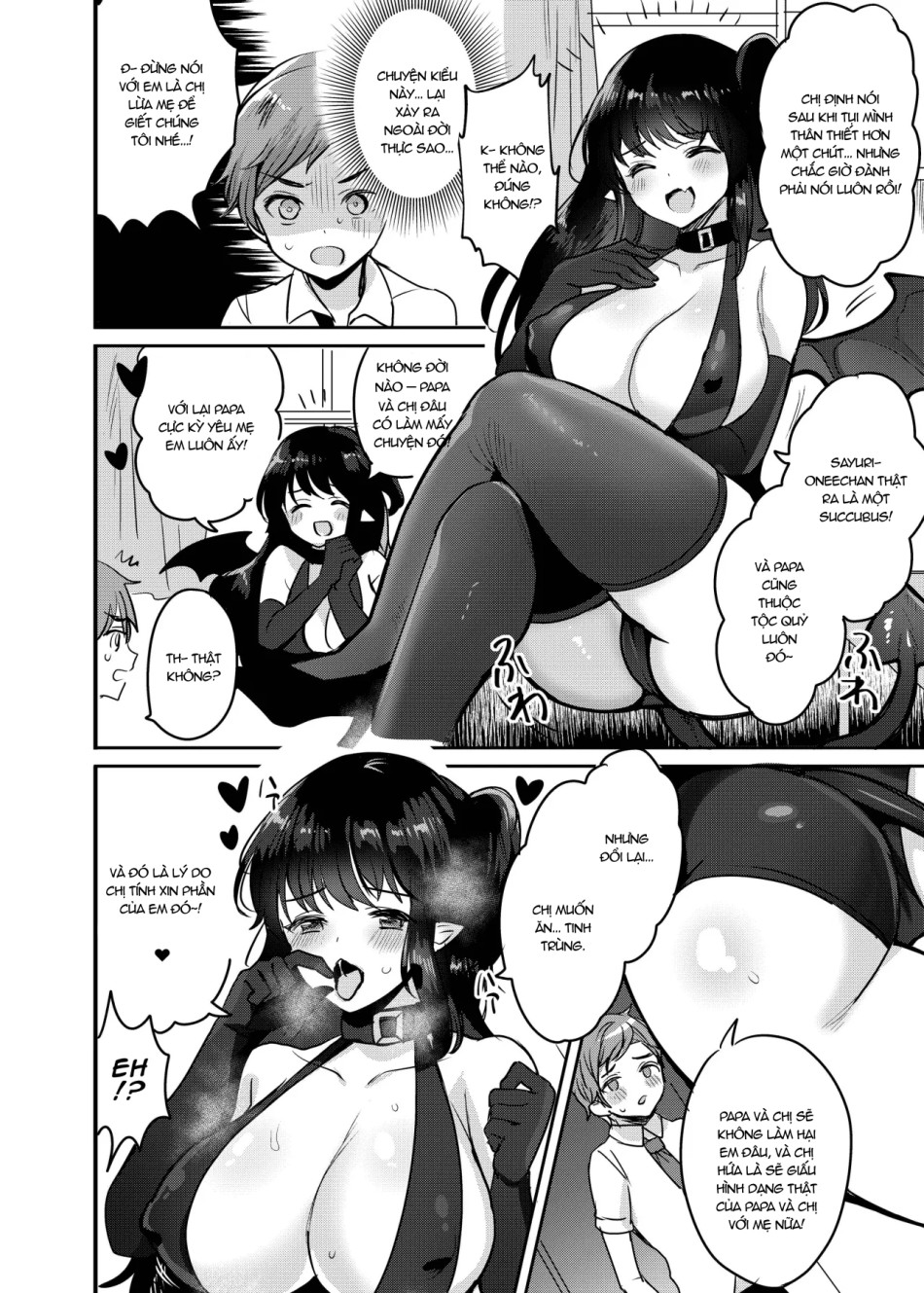 Chị gái là một Succubus dâm đãng. 