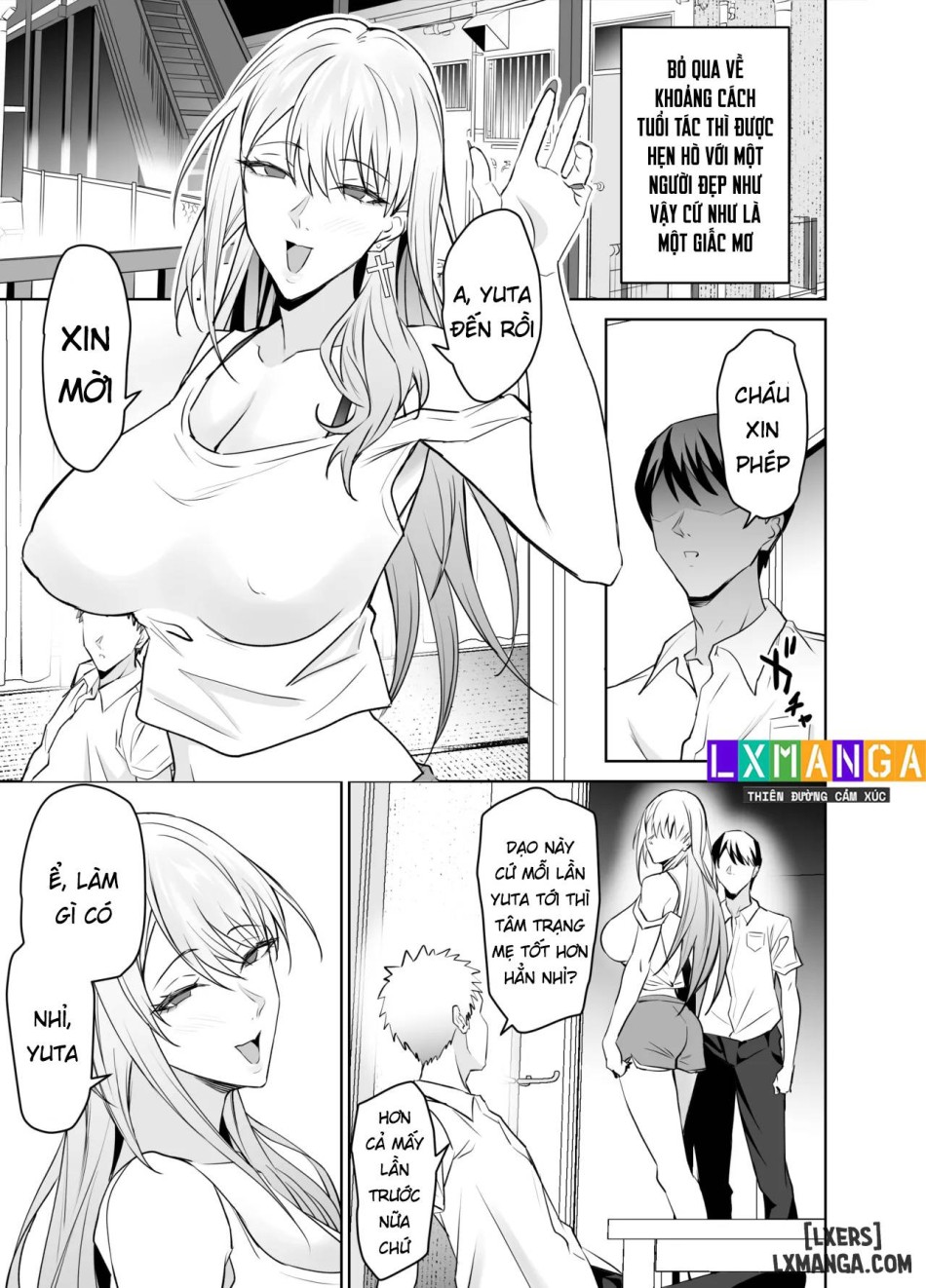 Tomodachi no Gal Mama wa Musuko ni Kakurete Ore no Dekachin wo Kuimakuru. 