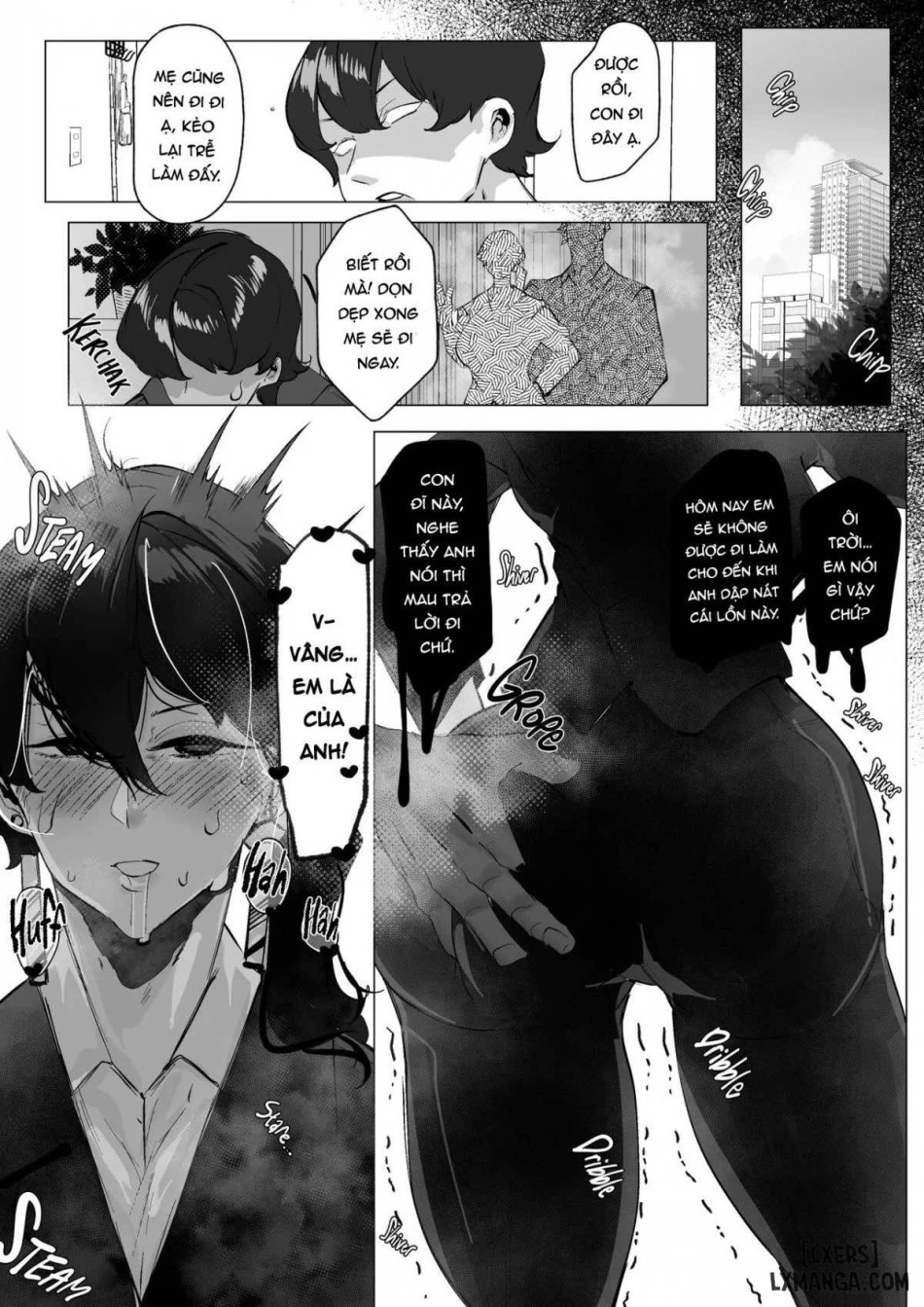 Miboujin Single Mother wa Kaisha no Joushi ni Mainichi 