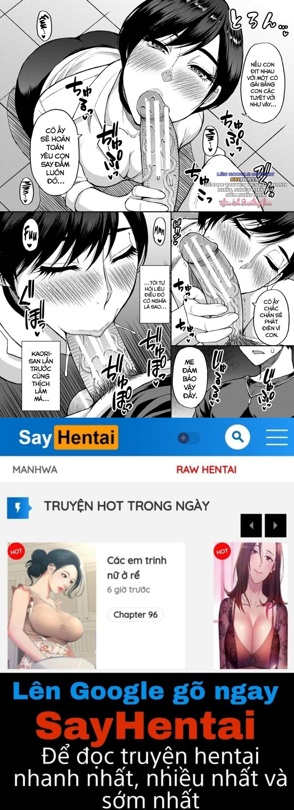 Hãy nói con thích cơ thể của mẹ đi. 
