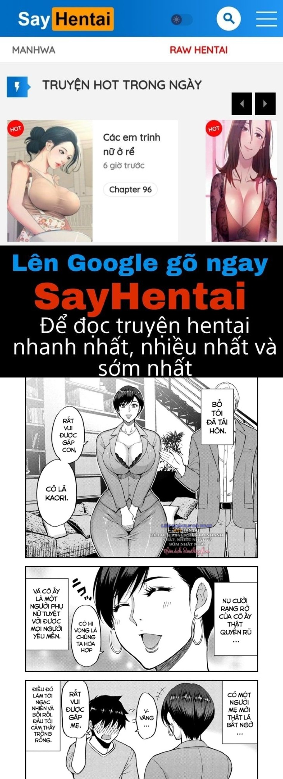 Hãy nói con thích cơ thể của mẹ đi. 