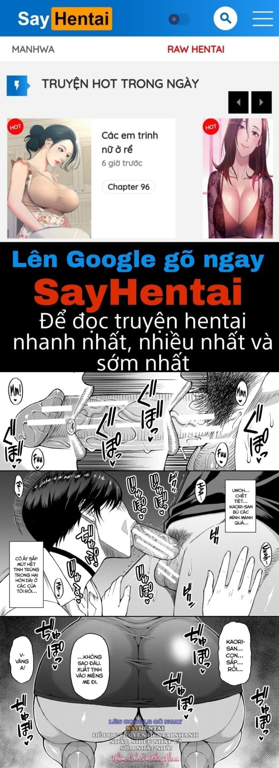 Hãy nói con thích cơ thể của mẹ đi. 