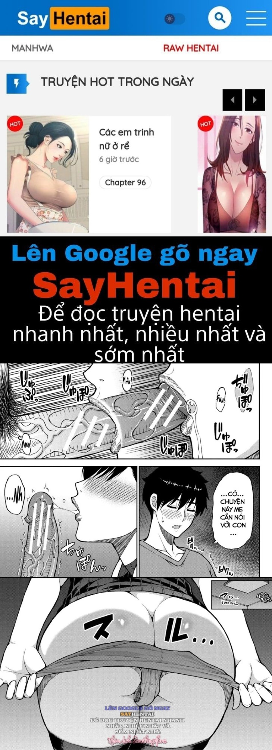 Hãy nói con thích cơ thể của mẹ đi. 