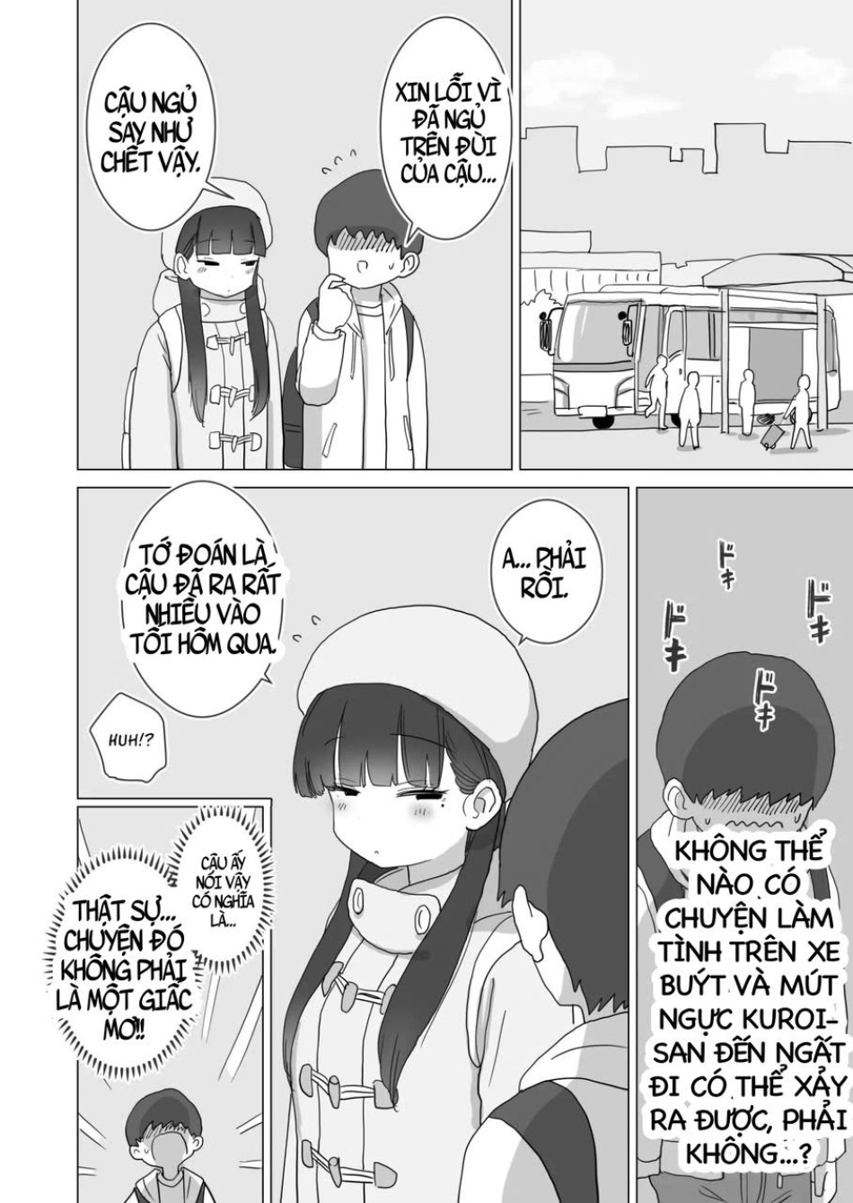 Yokou Bus Demo Kossori Nakadashi Sasete Kureru Classmate No Kuroi-San 