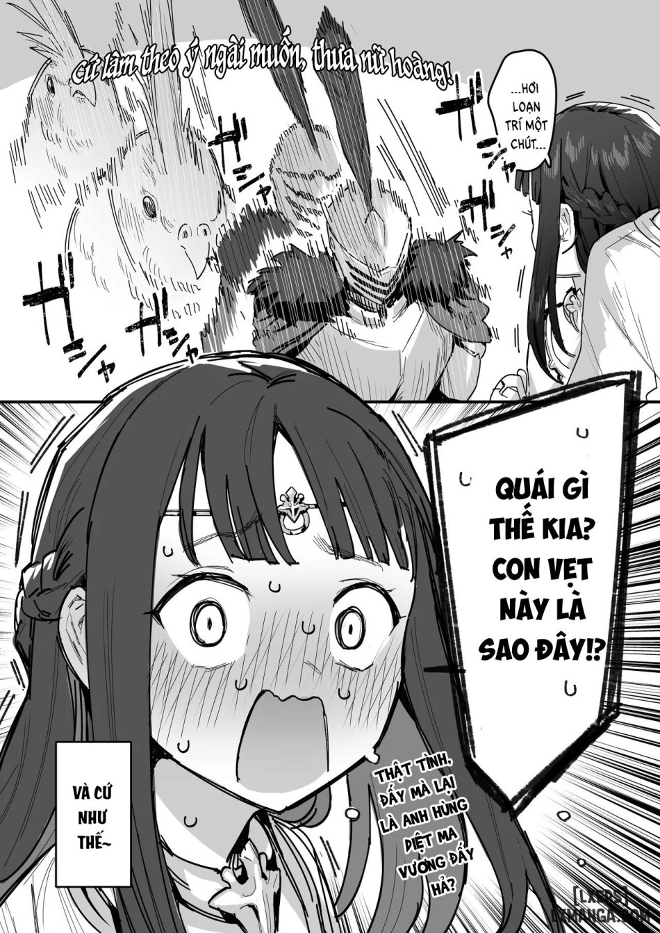 Công chúa và nữ hoàng trả ơn Hiệp sĩ. 