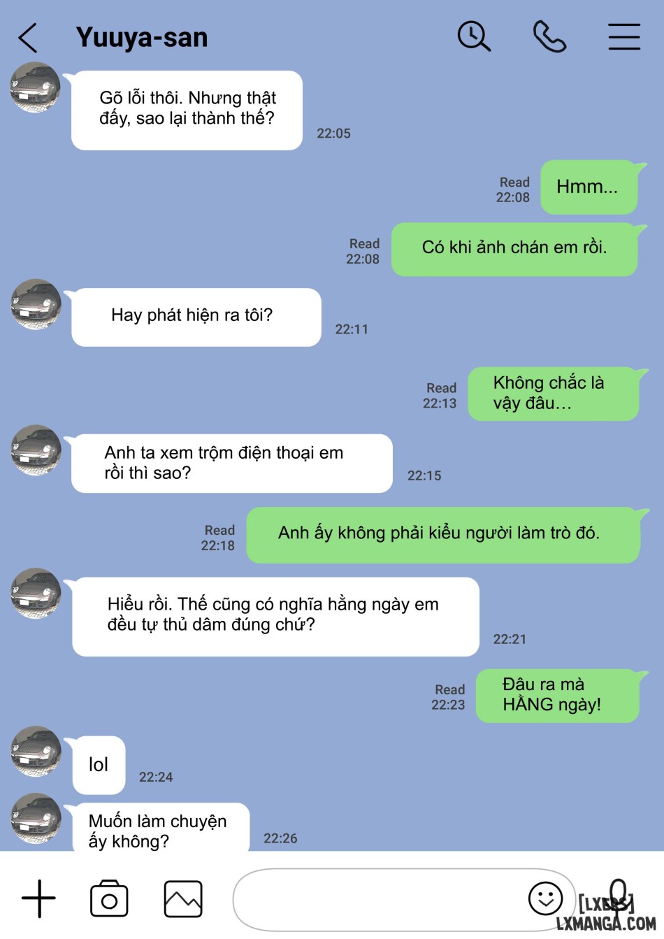 Tôi chỉ định nhìn trộm điện thoại của bạn gái tôi 