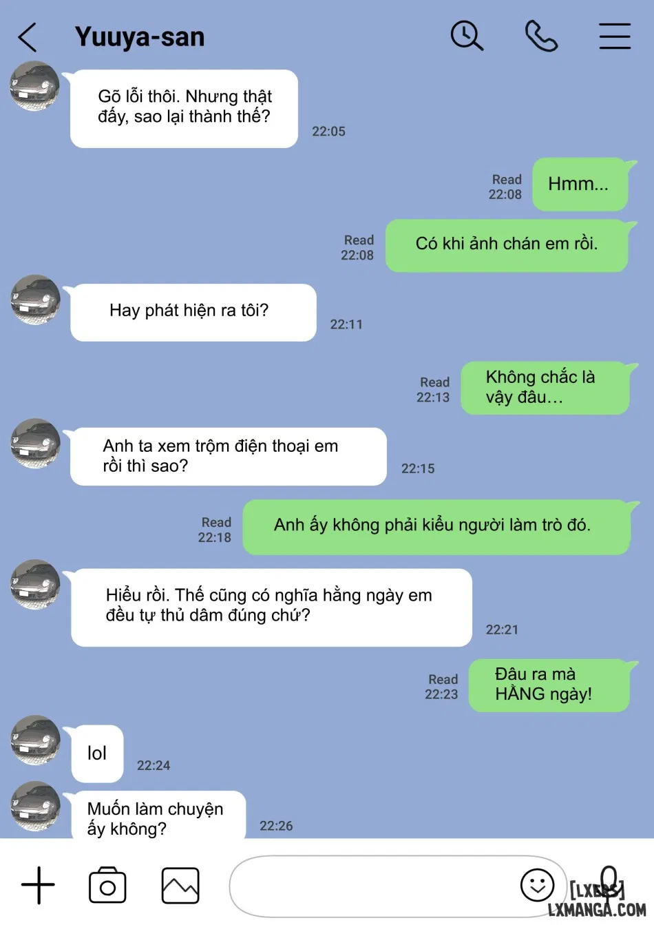 Tôi chỉ định nhìn trộm điện thoại của bạn gái tôi 