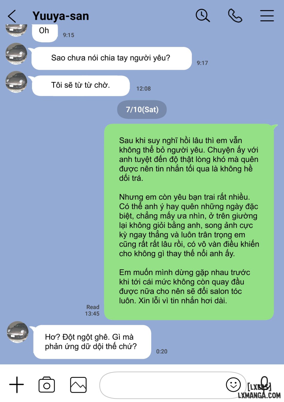 Tôi chỉ định nhìn trộm điện thoại của bạn gái tôi 