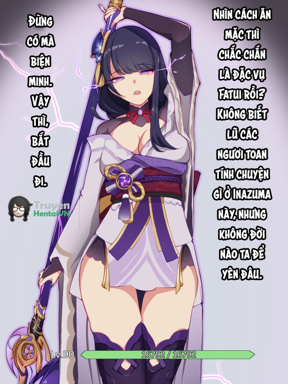 Raiden Shogun Mirror Maiden Haiboku (Genshin Impact) 
