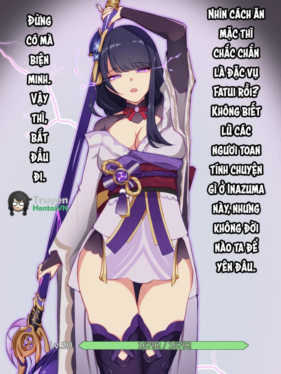Raiden Shogun Mirror Maiden Haiboku (Genshin Impact) 