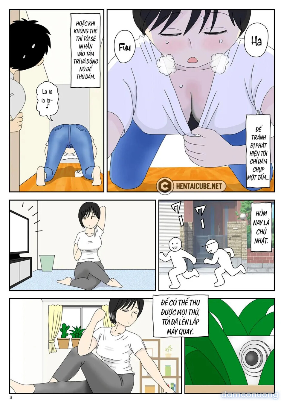 Bị mẹ phát hiện đang rình trộm thủ dâm [Onaneta Kaa-san; Masturbating to Mom] 