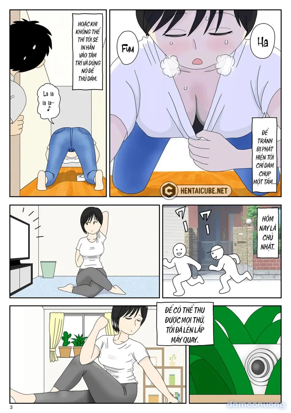 Bị mẹ phát hiện đang rình trộm thủ dâm [Onaneta Kaa-san; Masturbating to Mom] 
