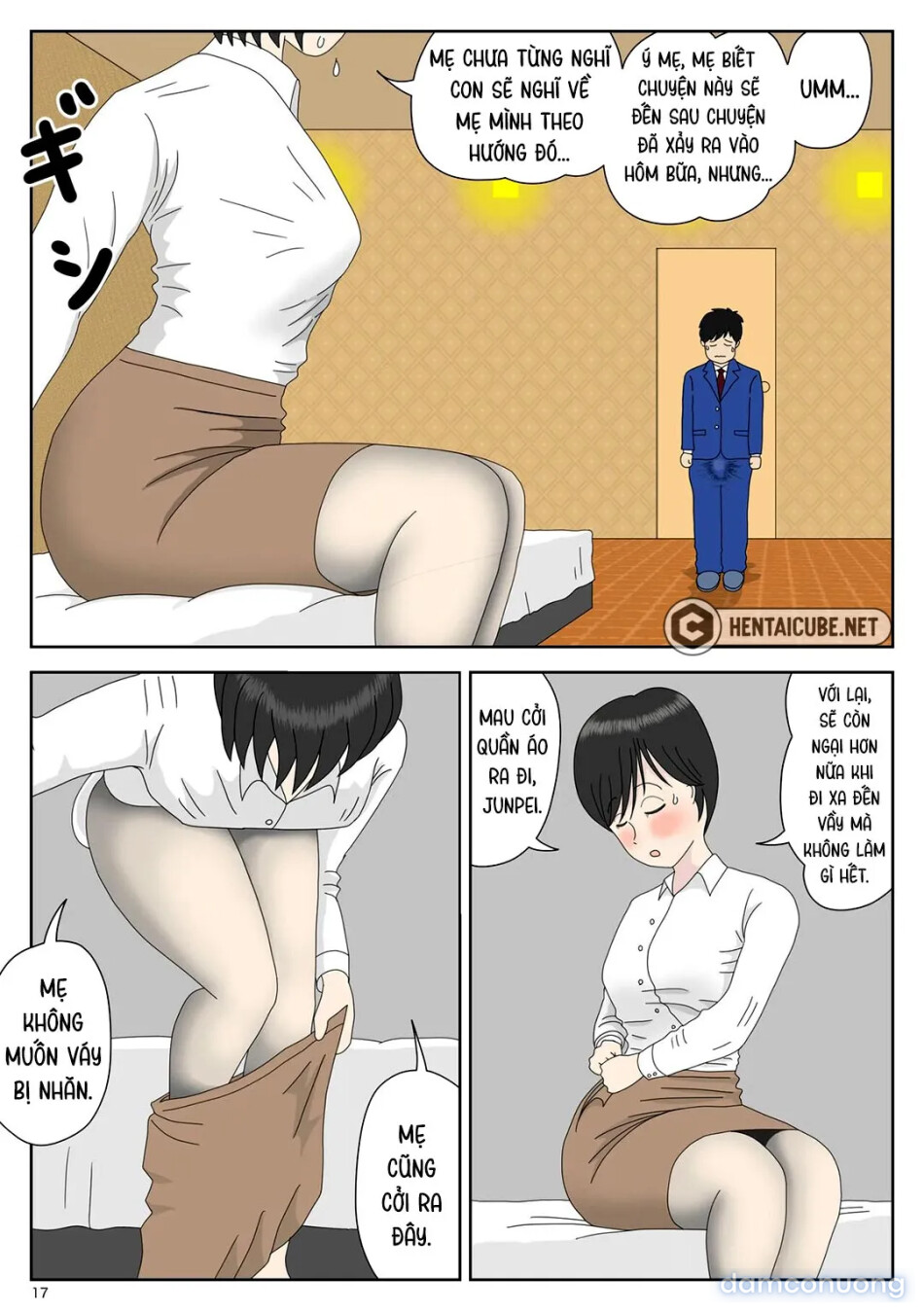 Bị mẹ phát hiện đang rình trộm thủ dâm [Onaneta Kaa-san; Masturbating to Mom] 