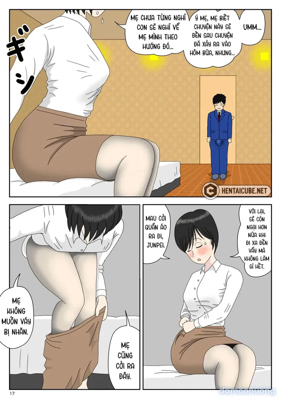 Bị mẹ phát hiện đang rình trộm thủ dâm [Onaneta Kaa-san; Masturbating to Mom] 