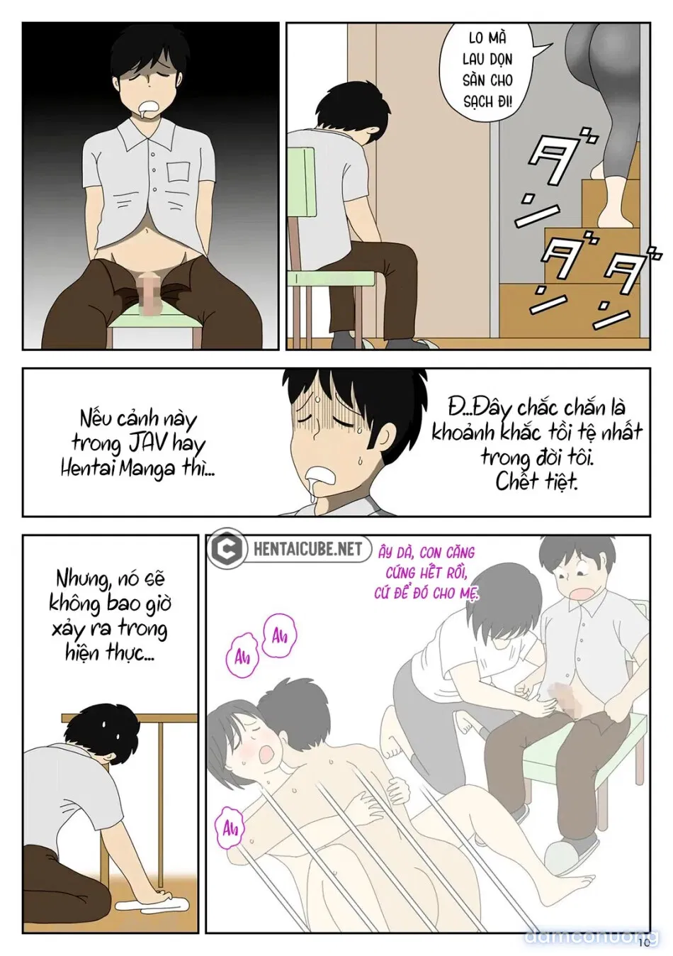 Bị mẹ phát hiện đang rình trộm thủ dâm [Onaneta Kaa-san; Masturbating to Mom] 