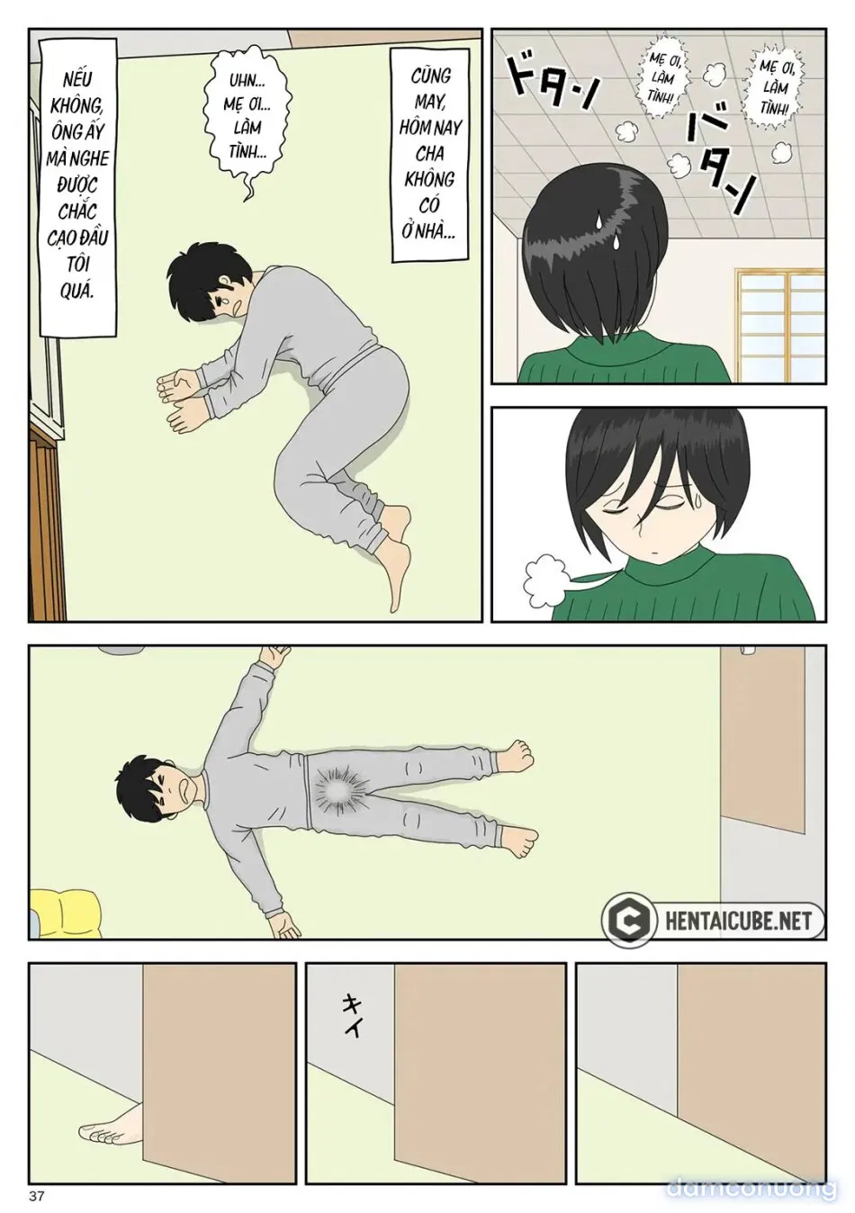 Bị mẹ phát hiện đang rình trộm thủ dâm [Onaneta Kaa-san; Masturbating to Mom] 