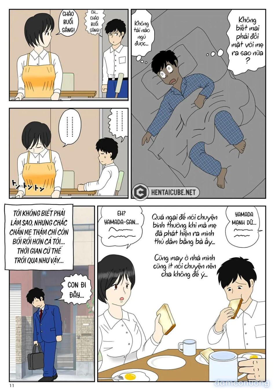 Bị mẹ phát hiện đang rình trộm thủ dâm [Onaneta Kaa-san; Masturbating to Mom] 