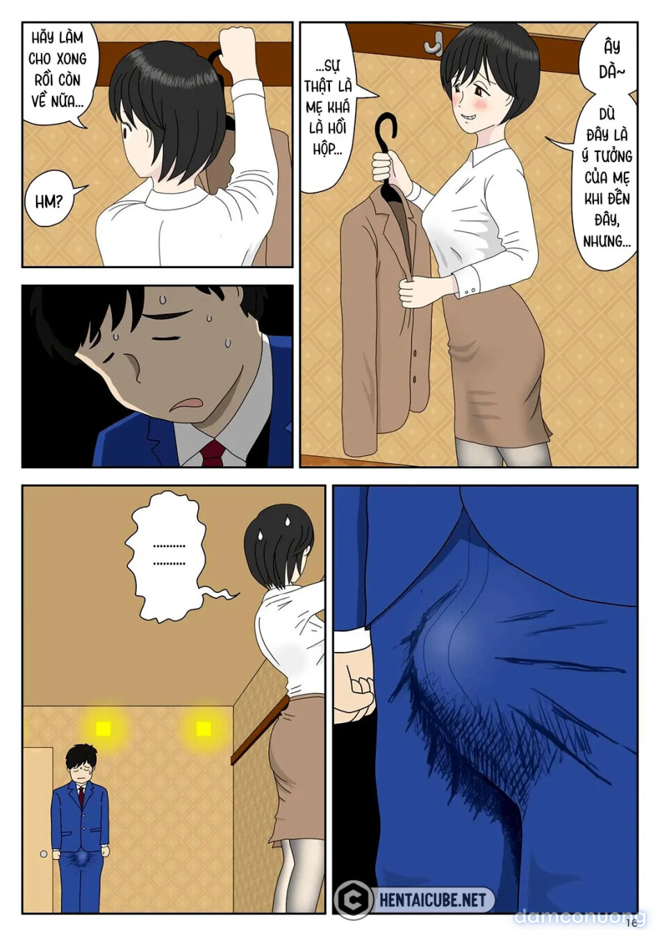 Bị mẹ phát hiện đang rình trộm thủ dâm [Onaneta Kaa-san; Masturbating to Mom] 
