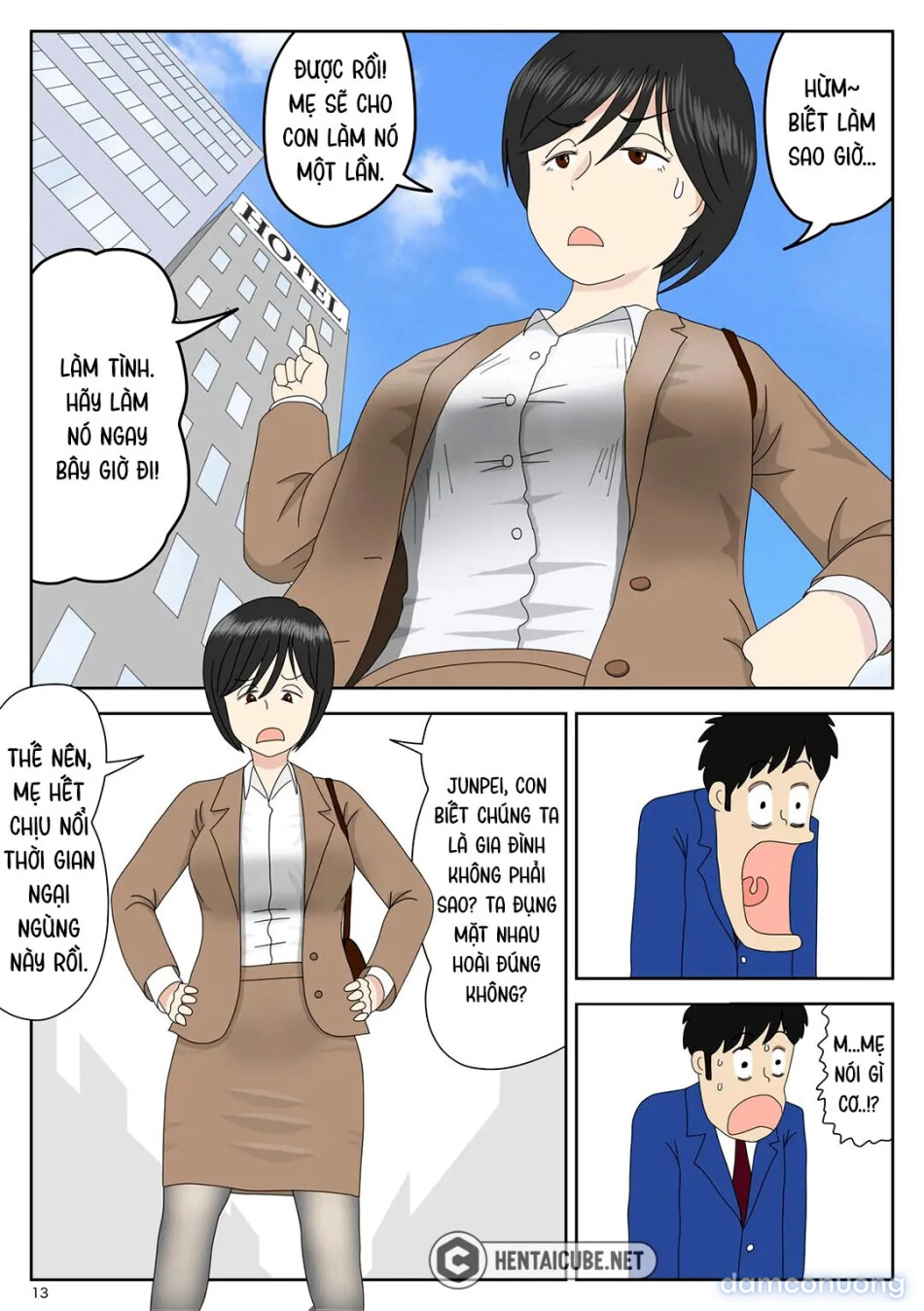 Bị mẹ phát hiện đang rình trộm thủ dâm [Onaneta Kaa-san; Masturbating to Mom] 